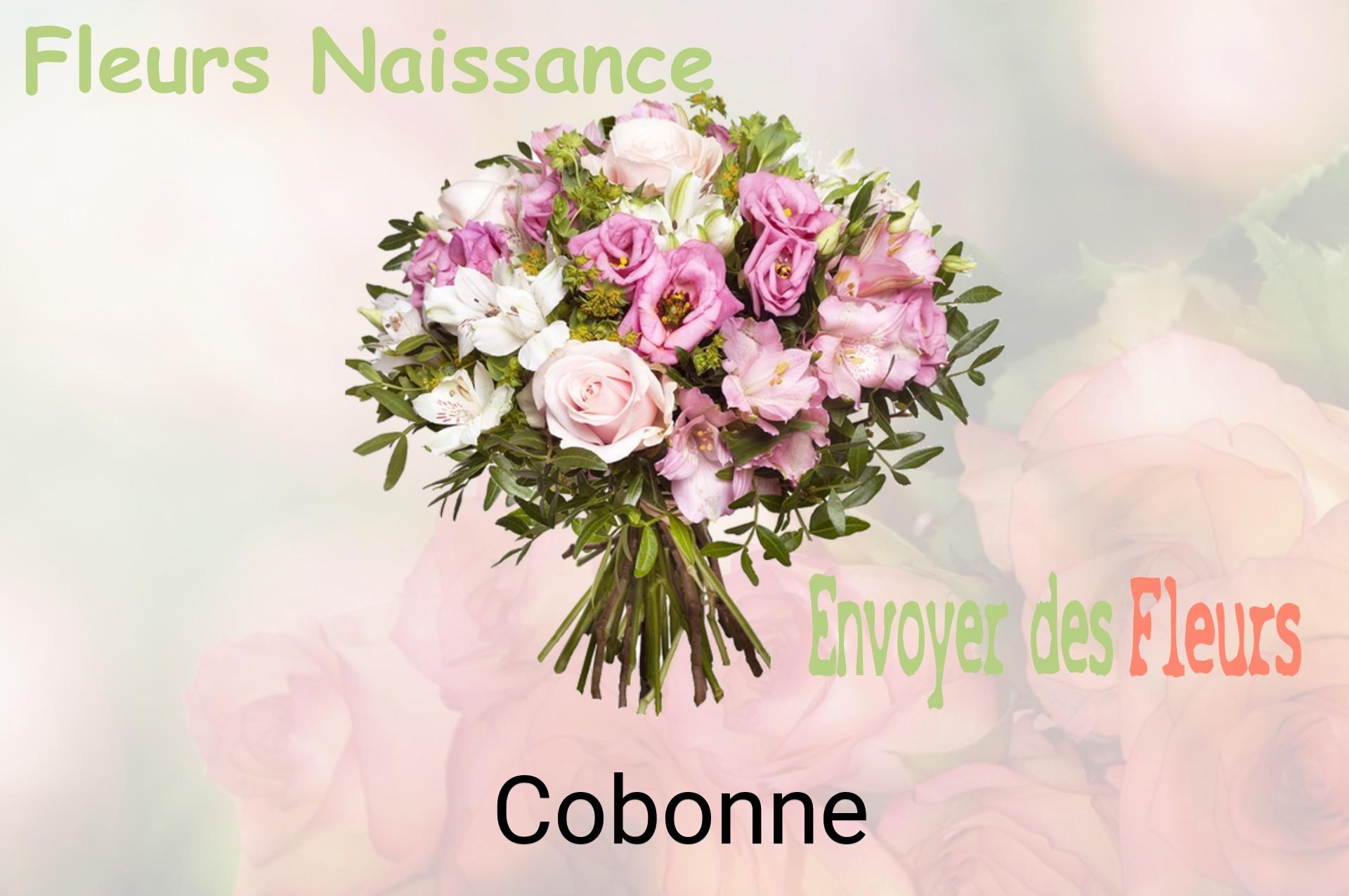 Bouquet de fleurs de naissance livré à Cobonne
